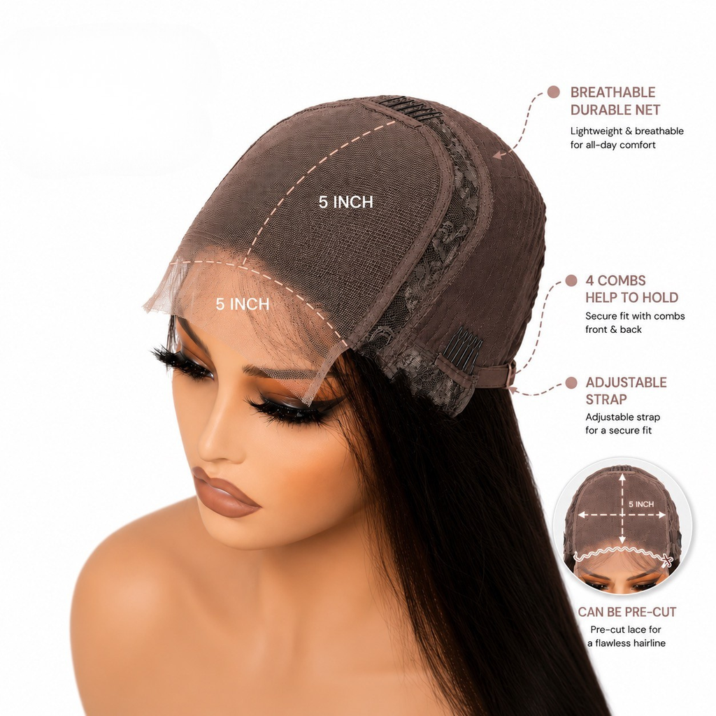 Deep Wave 5x5 HD Lace Closure