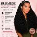 5x5 HD Burmese Curly Closure