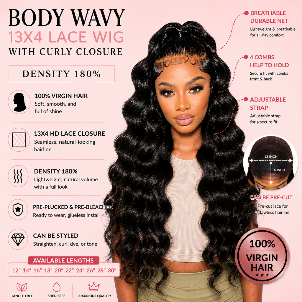 13x4 Body Wavy Lace Wig